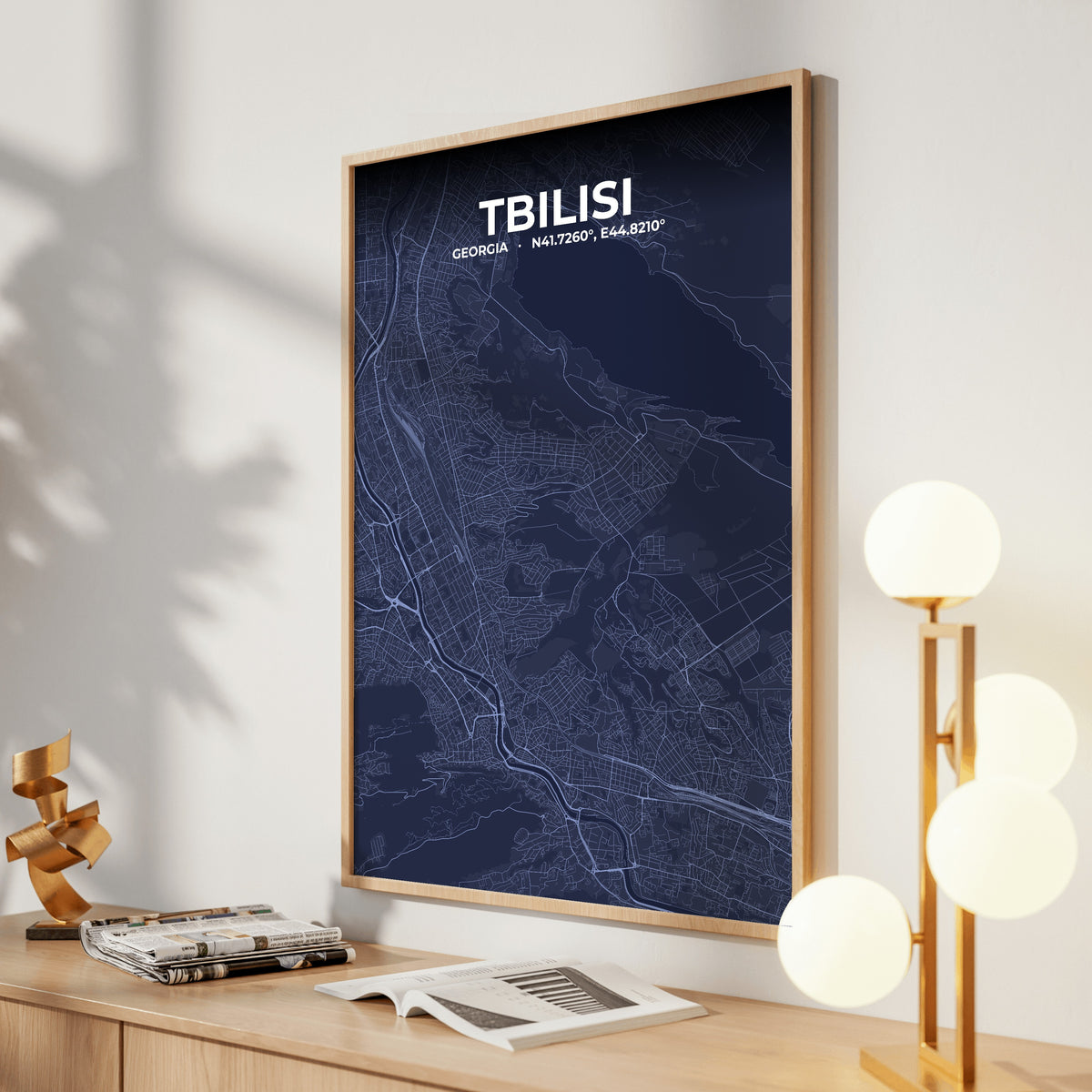 Tbilisi Tide Map Poster