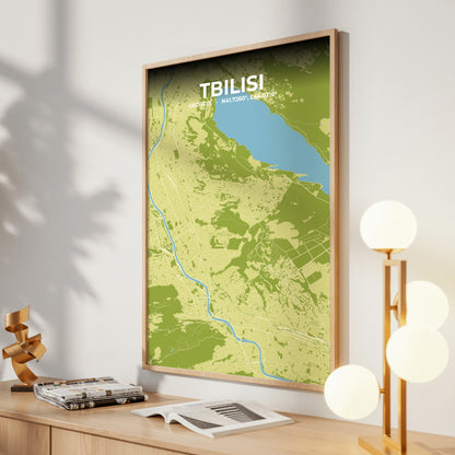 Tbilisi Fern Map Poster