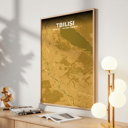 Tbilisi Forge Map Poster