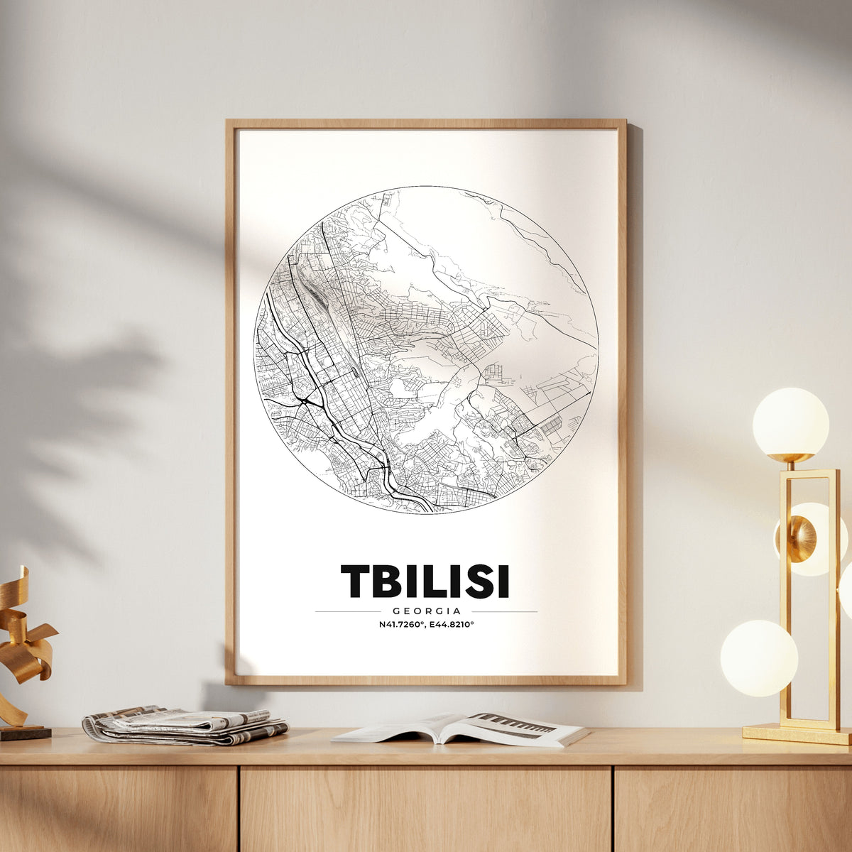 Tbilisi Spot Map Poster