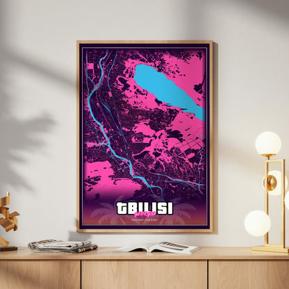 Tbilisi GTA Map Poster