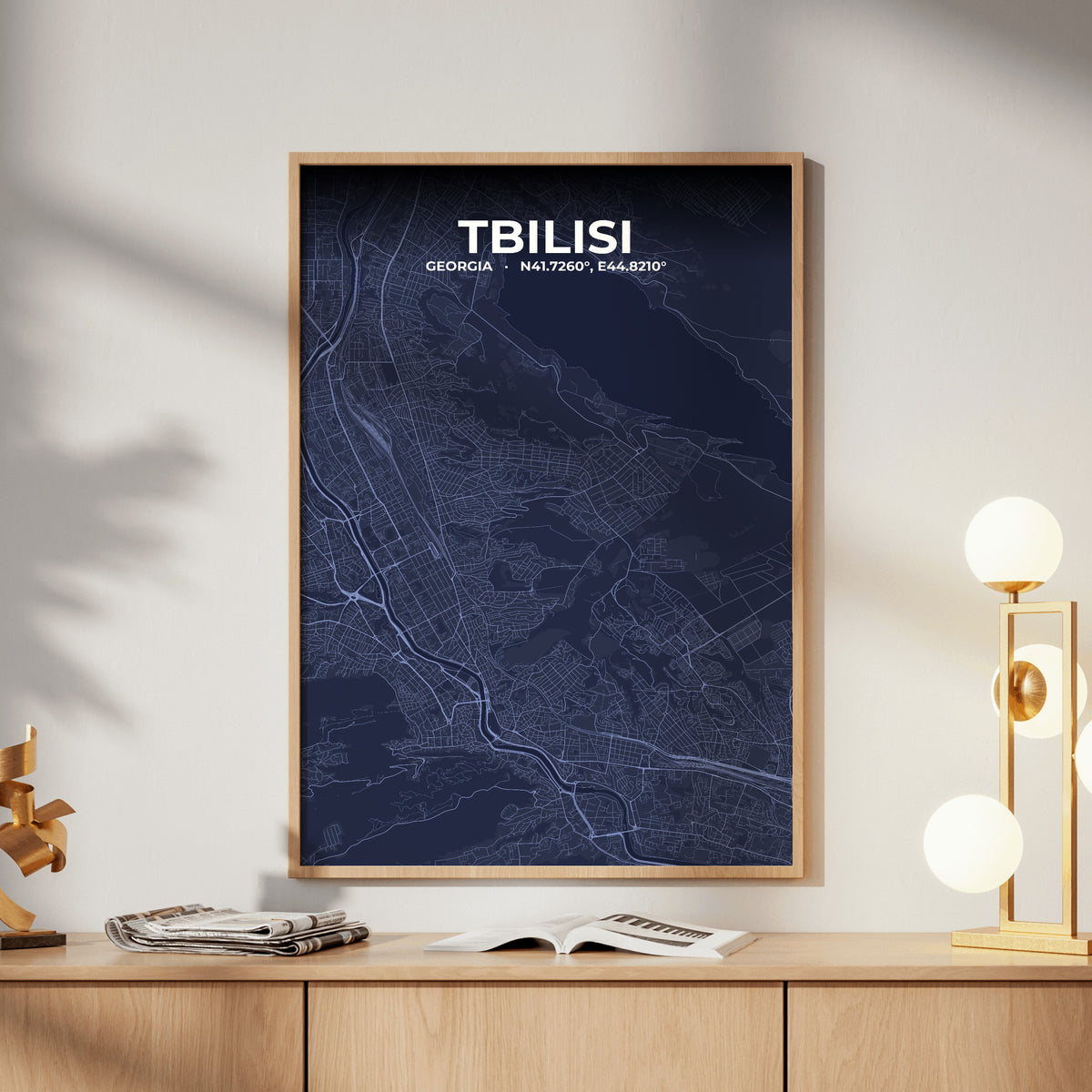 Tbilisi Tide Map Poster