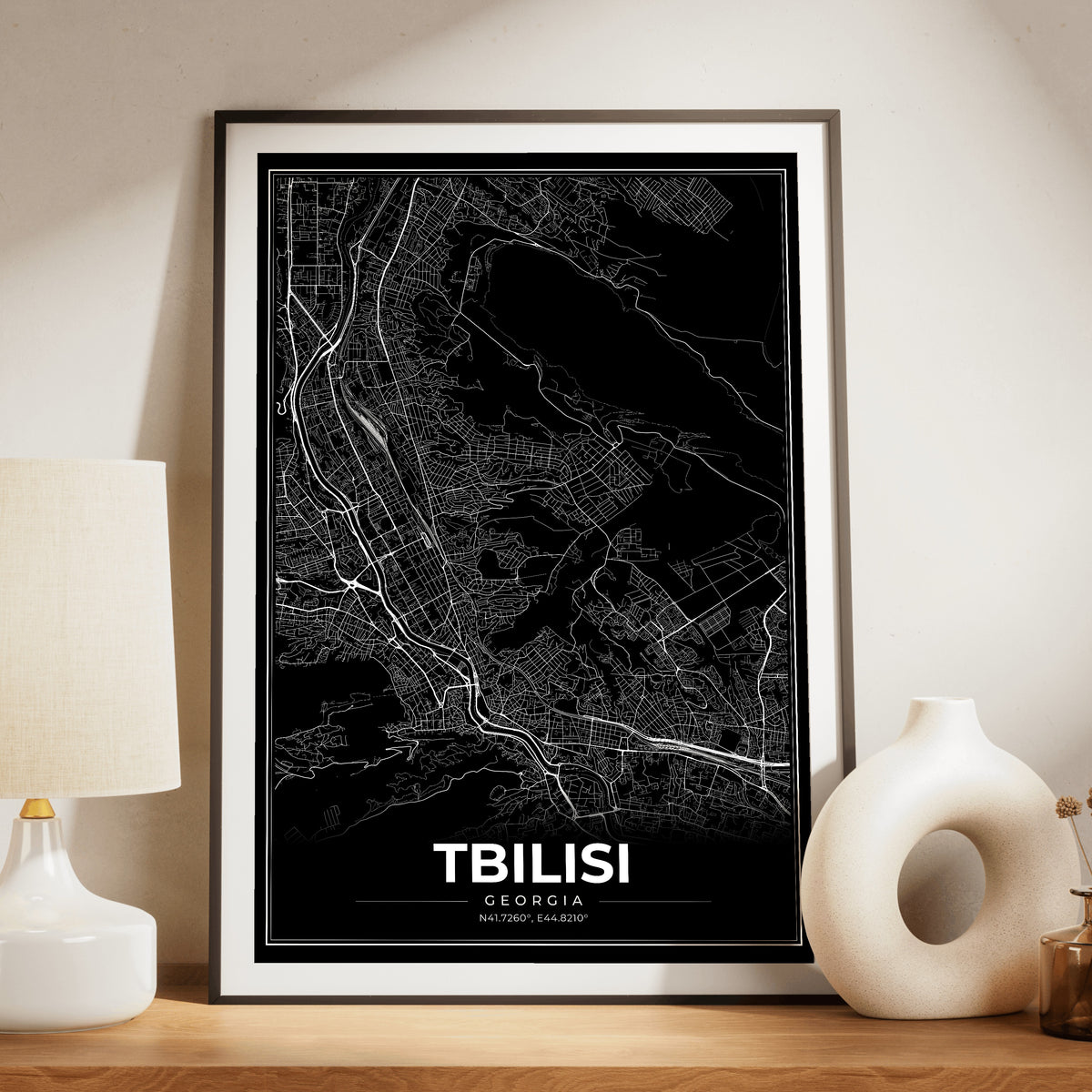 Tbilisi Modern Map Poster