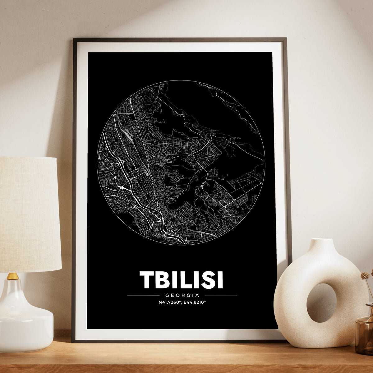 Tbilisi Spot Map Poster