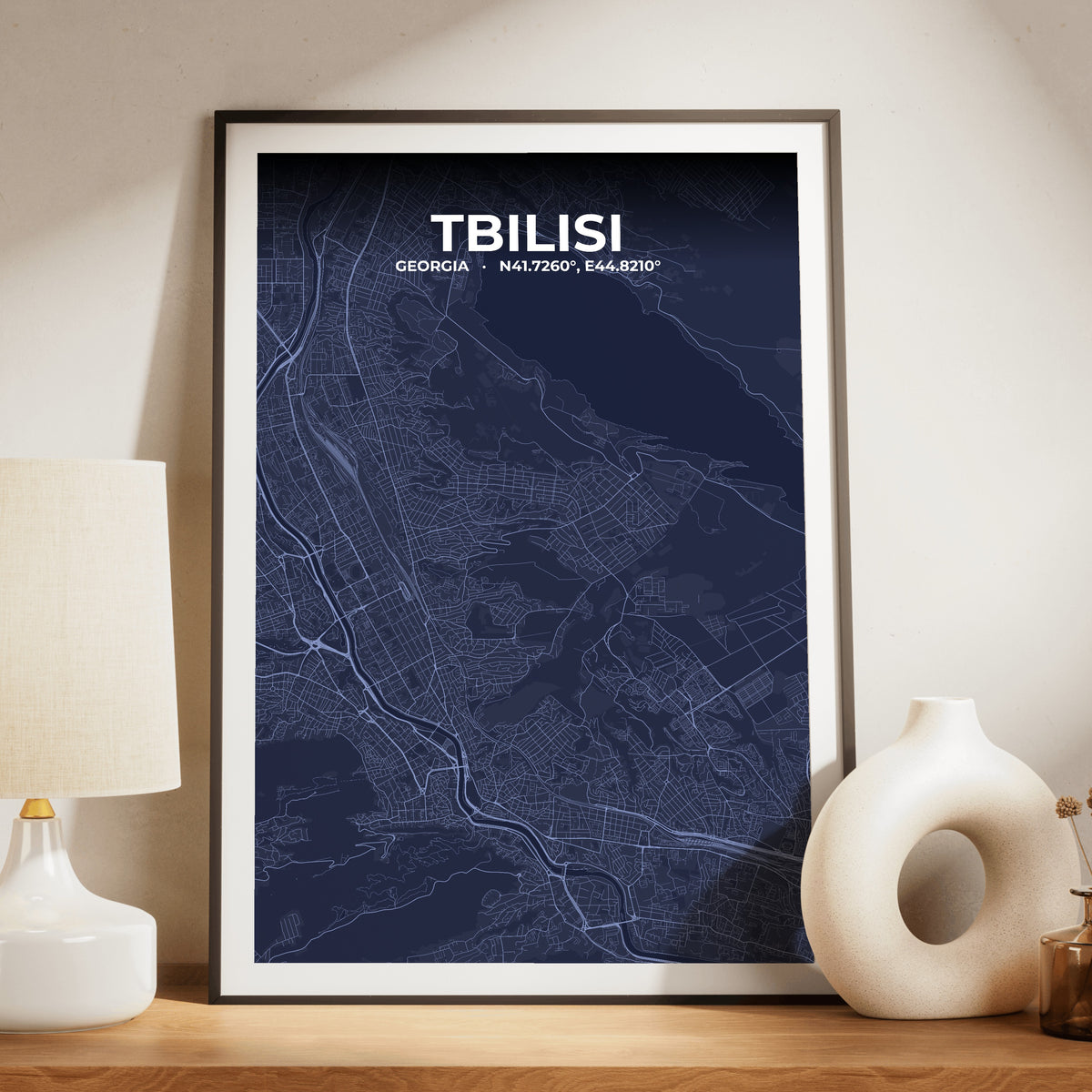 Tbilisi Tide Map Poster