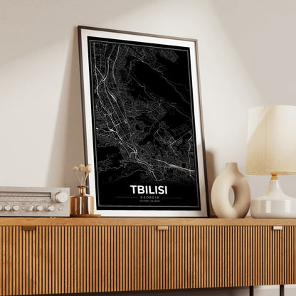 Tbilisi Modern Map Poster