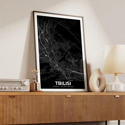 Tbilisi Elegant Map Poster