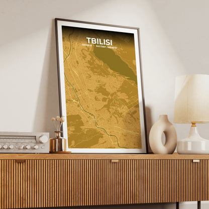 Tbilisi Forge Map Poster