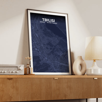 Tbilisi Tide Map Poster