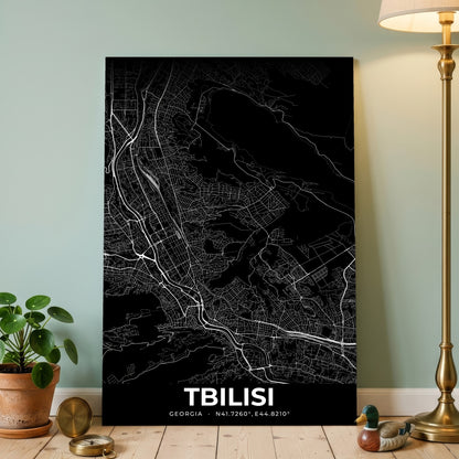 Tbilisi Elegant Map Poster