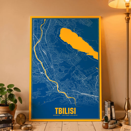 Tbilisi Blockbuster Map Poster