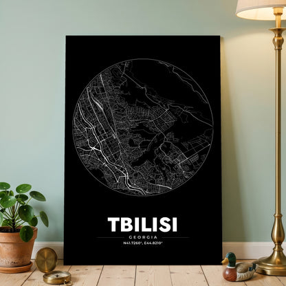 Tbilisi Spot Map Poster
