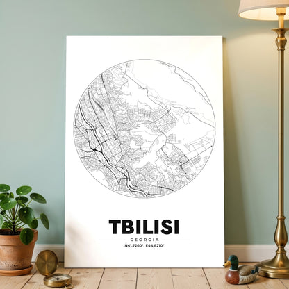 Tbilisi Spot Map Poster