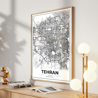 Tehran Modern Map Poster