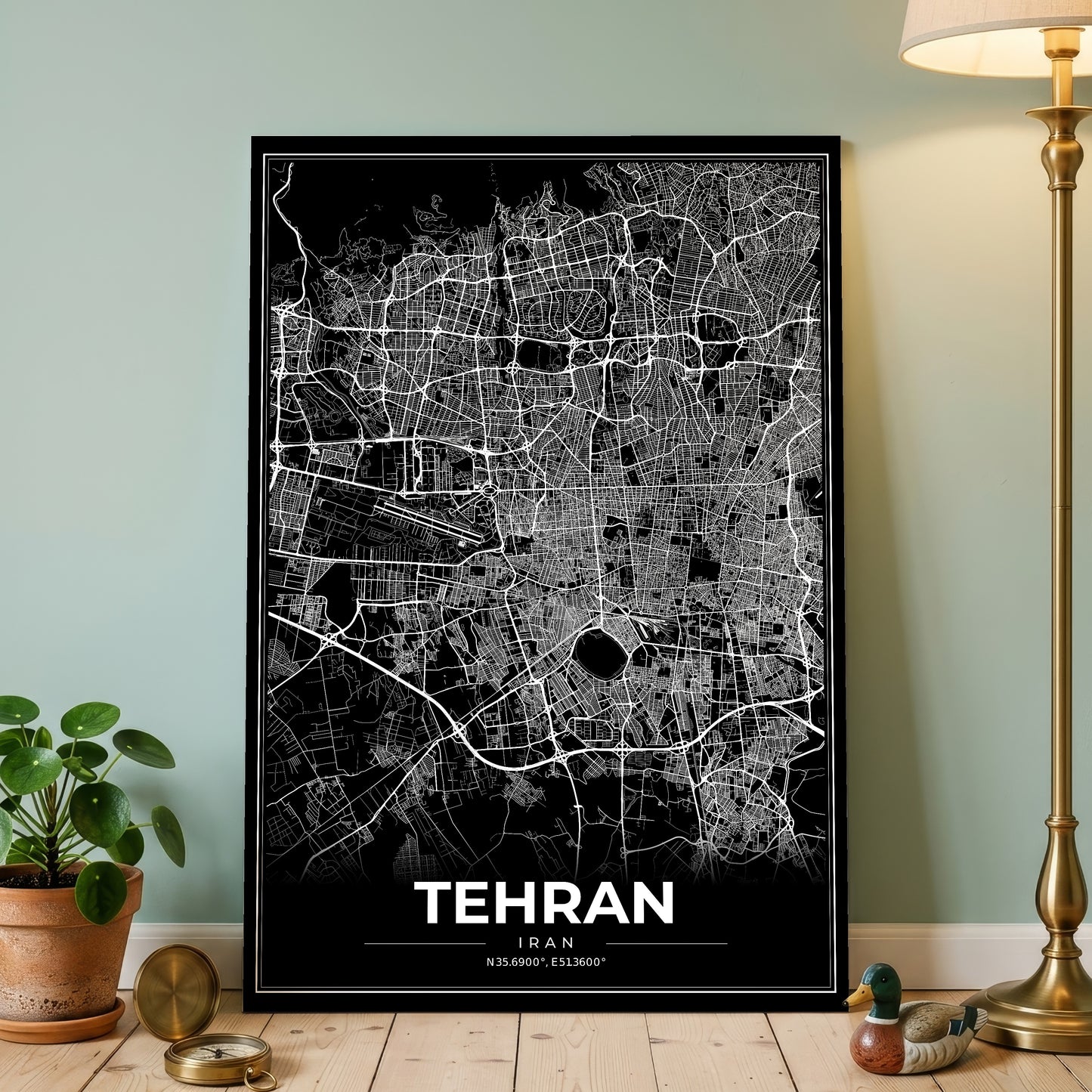 Tehran Modern Map Poster