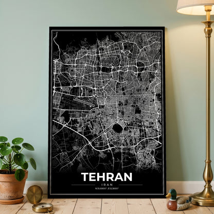Tehran Modern Map Poster