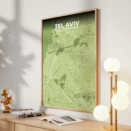 Tel Aviv Grove Map Poster