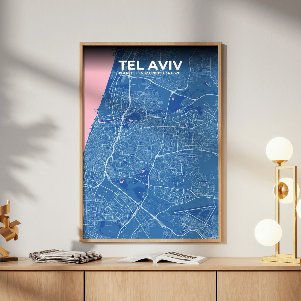Tel Aviv Candy Map Poster