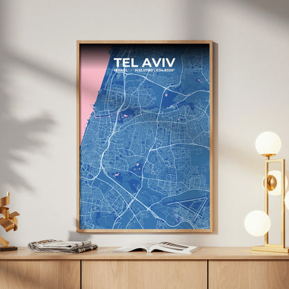 Tel Aviv Candy Map Poster