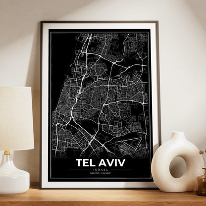 Tel Aviv Modern Map Poster