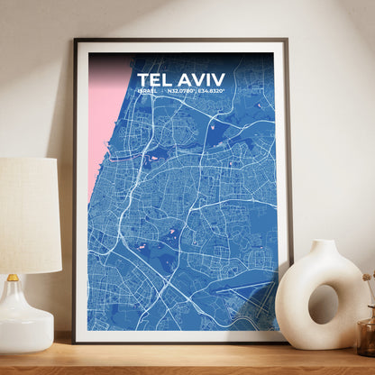 Tel Aviv Candy Map Poster