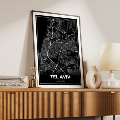 Tel Aviv Modern Map Poster