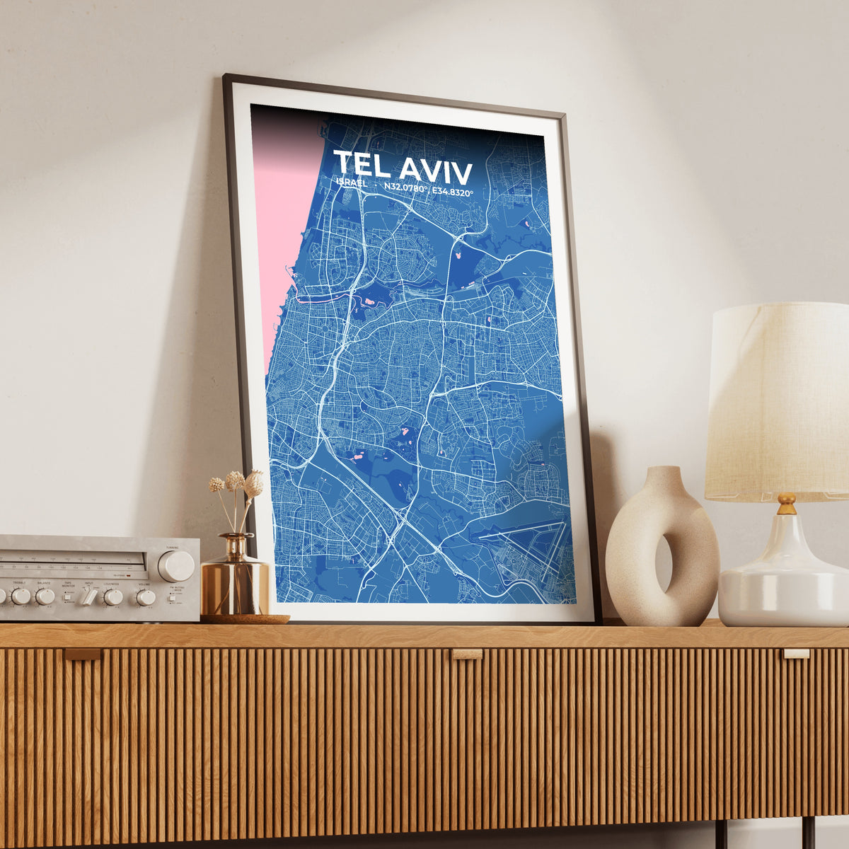 Tel Aviv Candy Map Poster