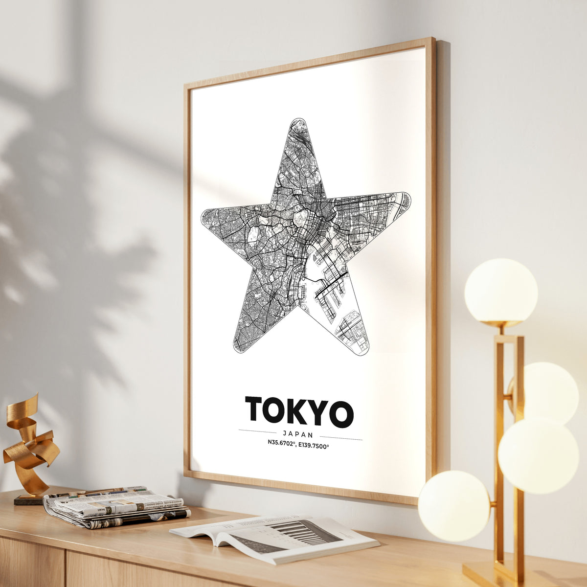 Tokyo Star Map Poster