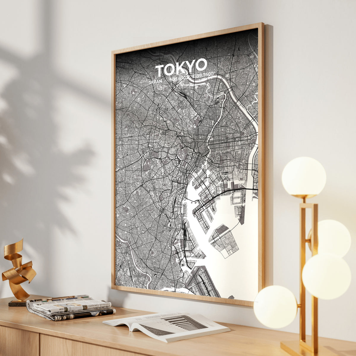 Tokyo Ash Map Poster