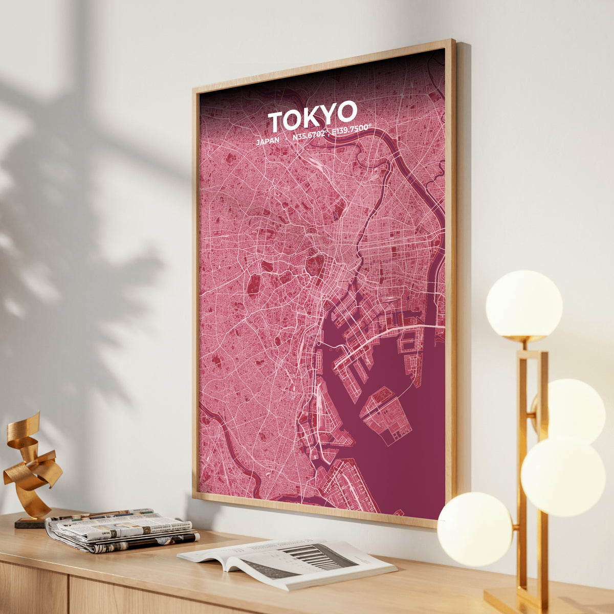 Tokyo Scarlet Map Poster
