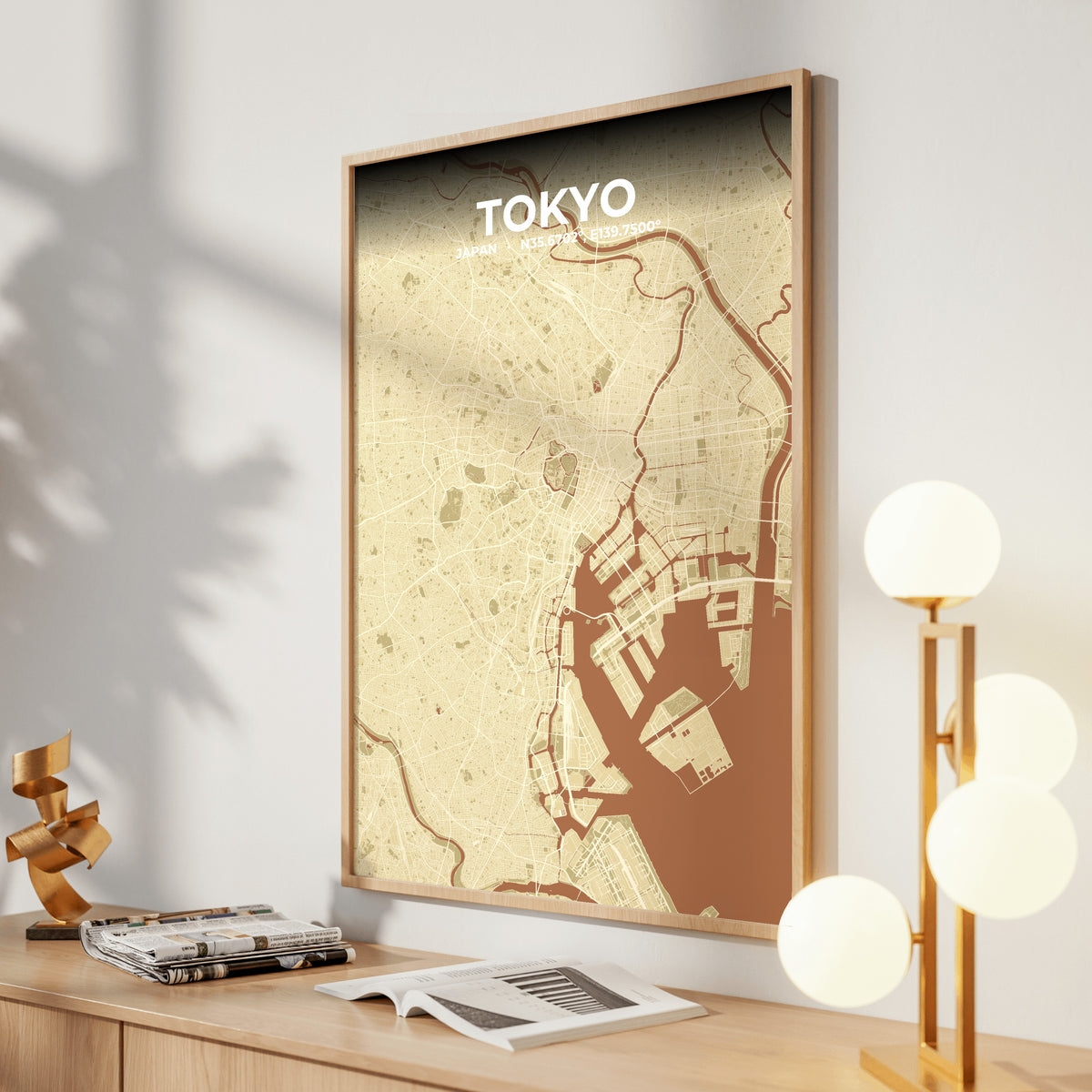 Tokyo Ember Map Poster