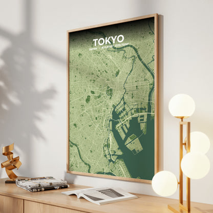 Tokyo Clay Map Poster