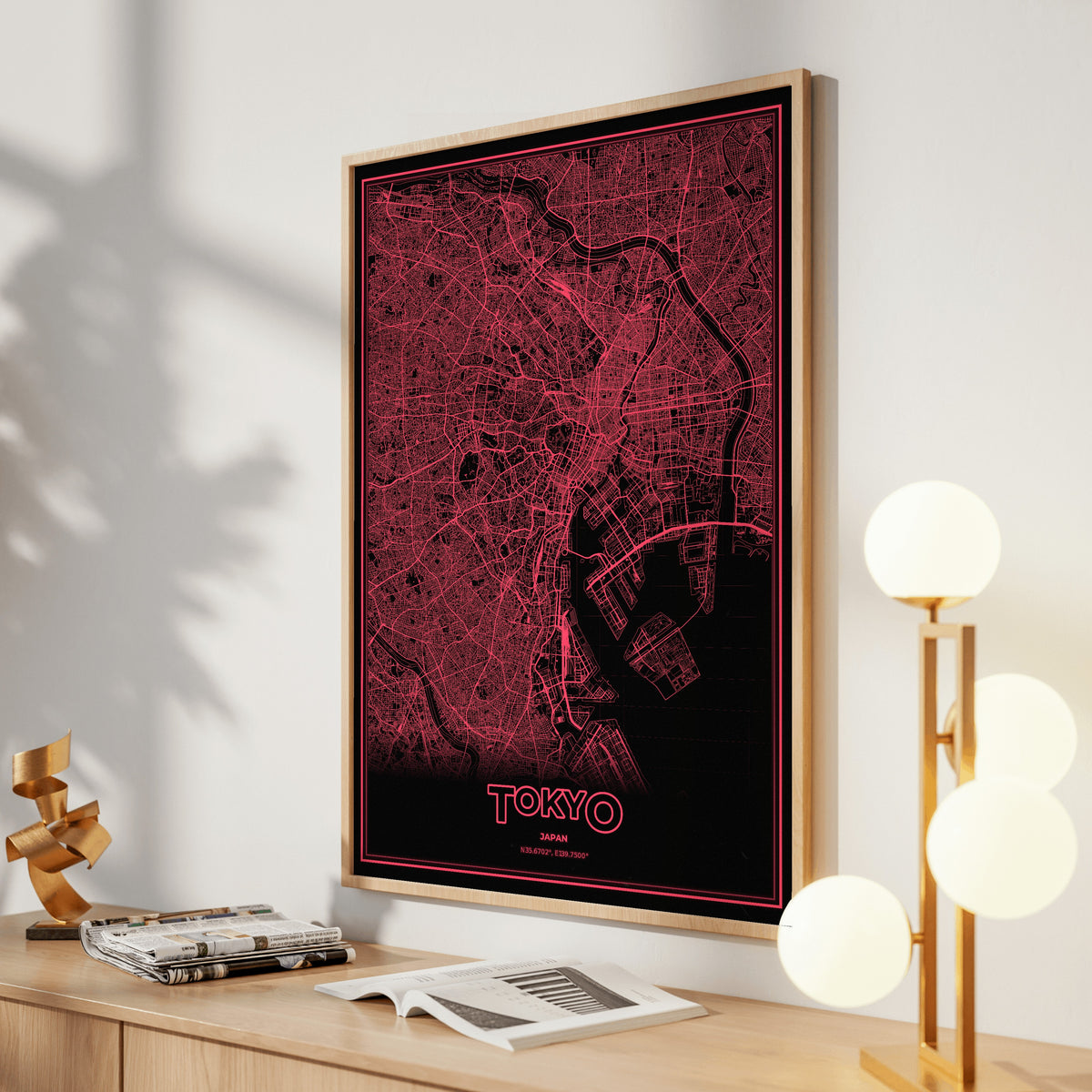 Tokyo Phosphor Map Poster - System Alert