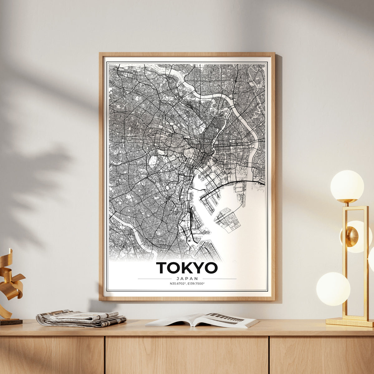 Tokyo Modern Map Poster