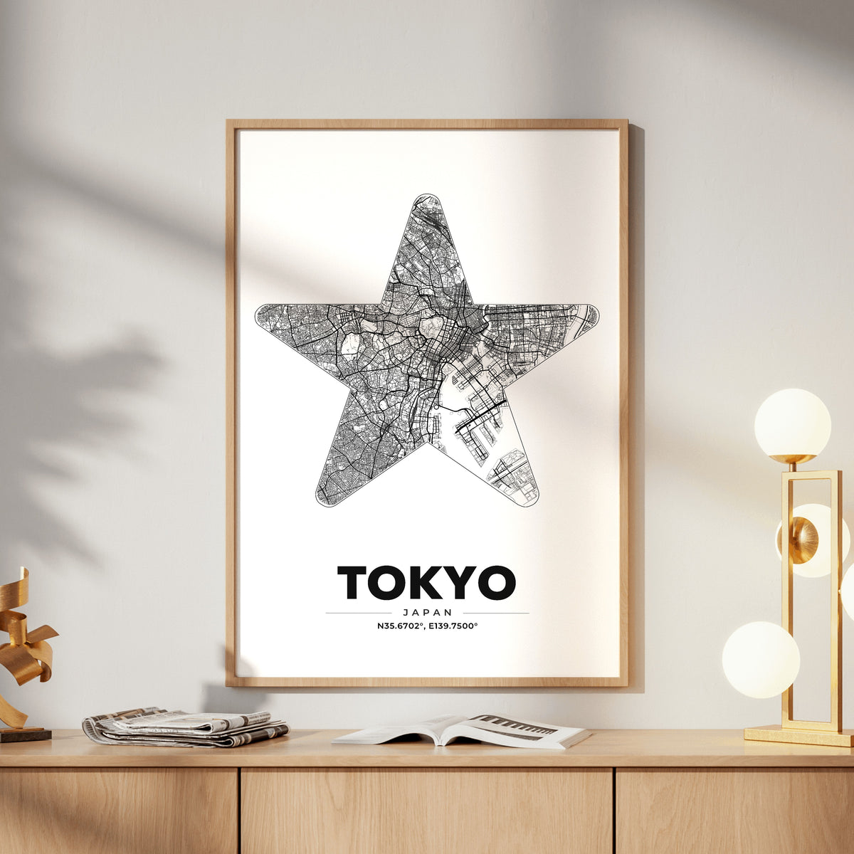 Tokyo Star Map Poster