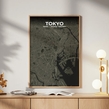 Tokyo Sable Map Poster