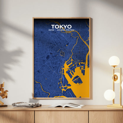 Tokyo Ink Map Poster