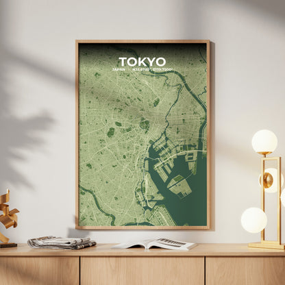 Tokyo Clay Map Poster