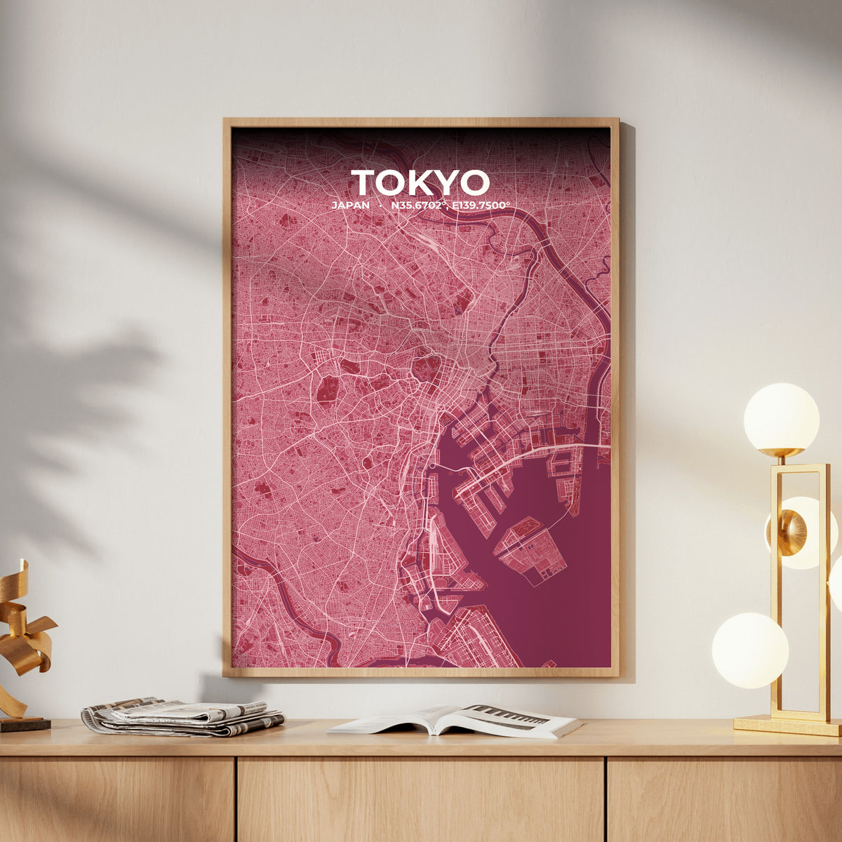 Tokyo Scarlet Map Poster