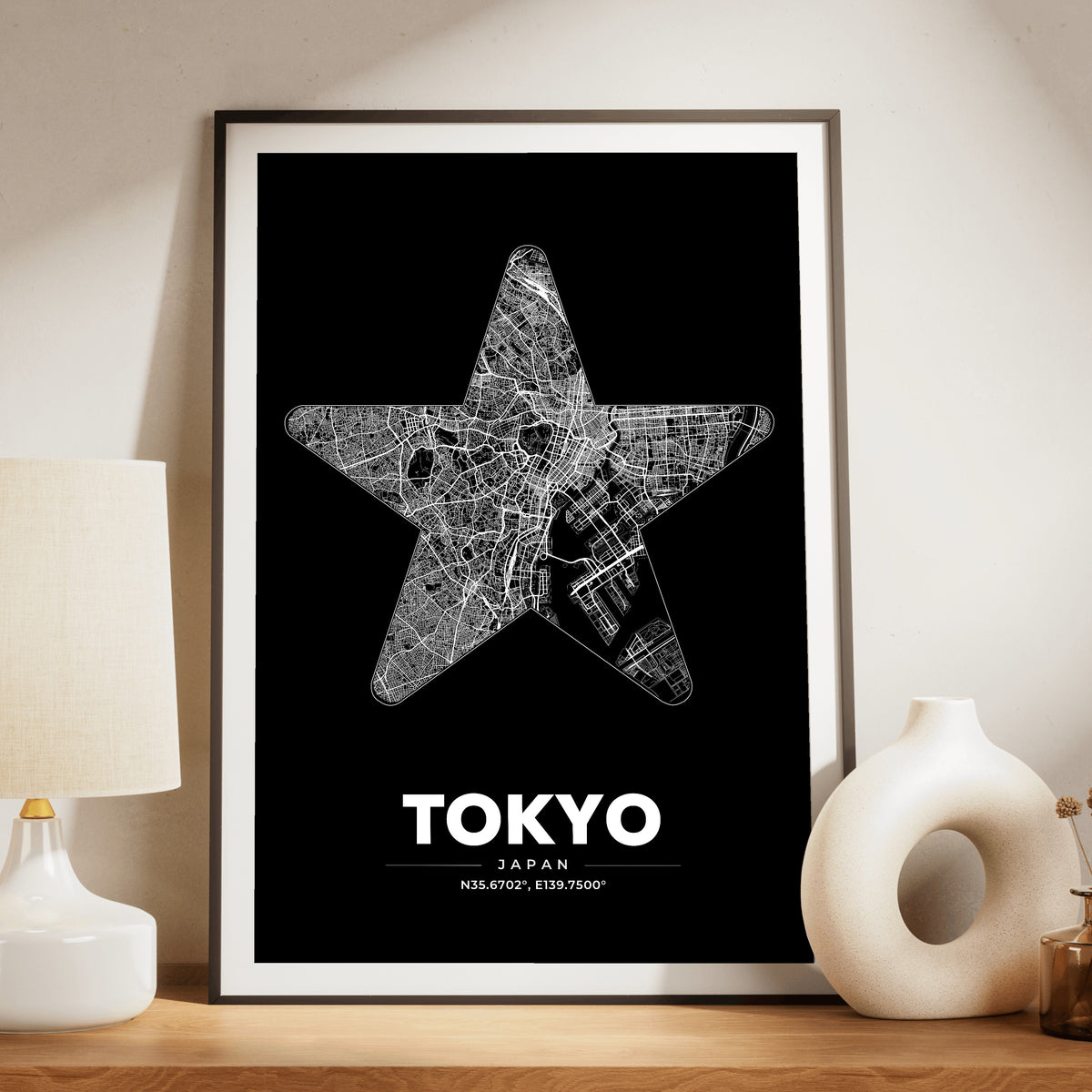 Tokyo Star Map Poster