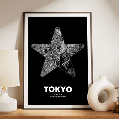 Tokyo Star Map Poster