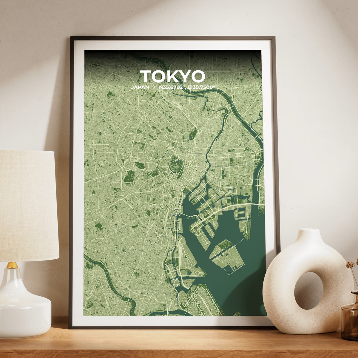 Tokyo Clay Map Poster