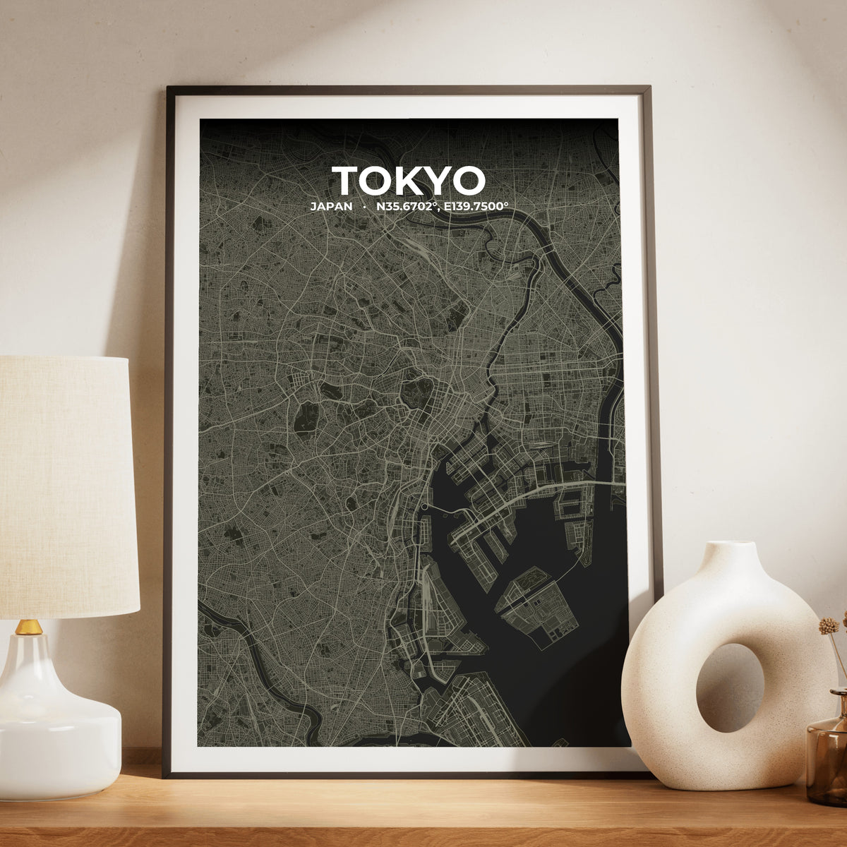 Tokyo Sable Map Poster