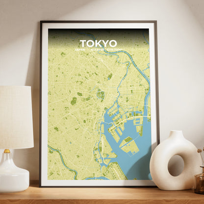 Tokyo Fern Map Poster