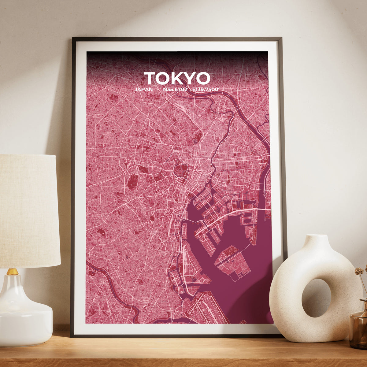 Tokyo Scarlet Map Poster