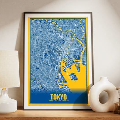 Tokyo Blockbuster Map Poster