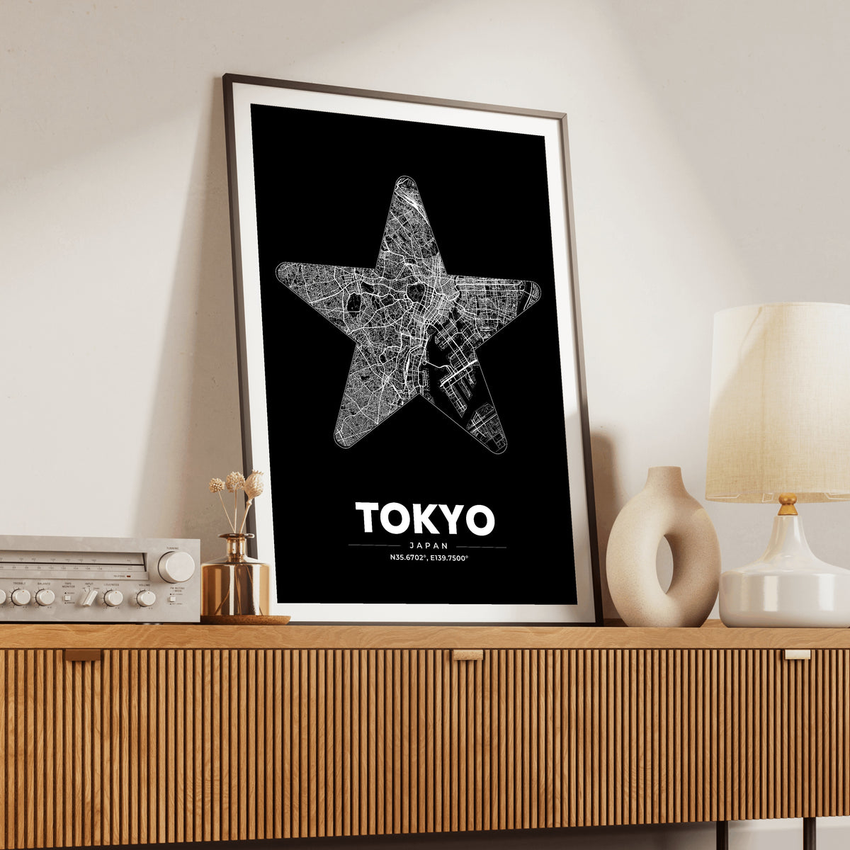 Tokyo Star Map Poster