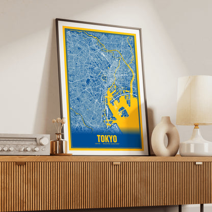 Tokyo Blockbuster Map Poster
