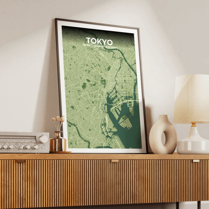 Tokyo Clay Map Poster