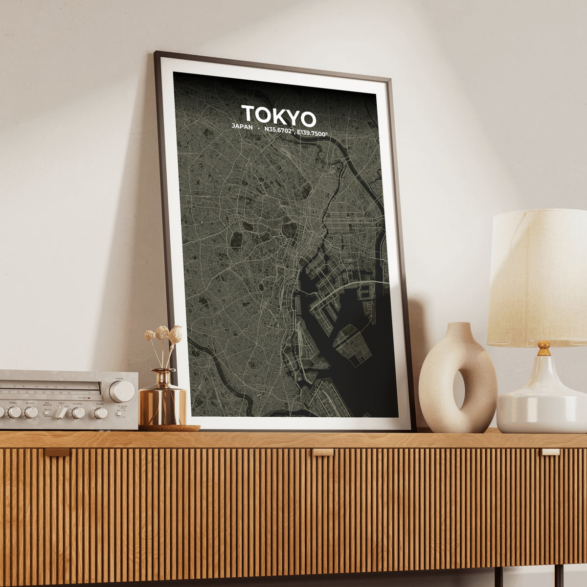 Tokyo Sable Map Poster